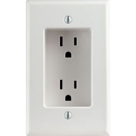 recessed single receptacle outlet